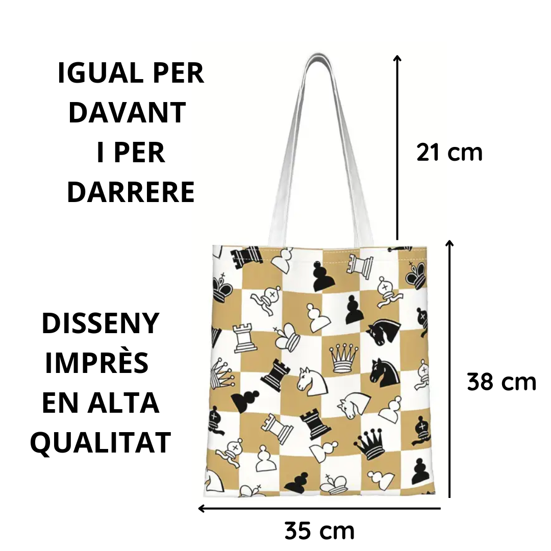 Bossa "Tote Bag" Groga i Blanca
