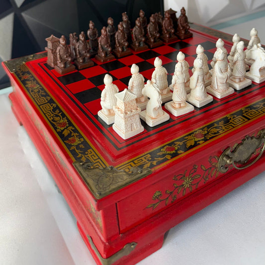 Tauler d'Escacs Artesanal amb un toc Oriental